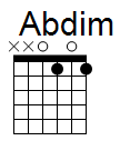 kytara akord Abdim (YouSongs.cz)